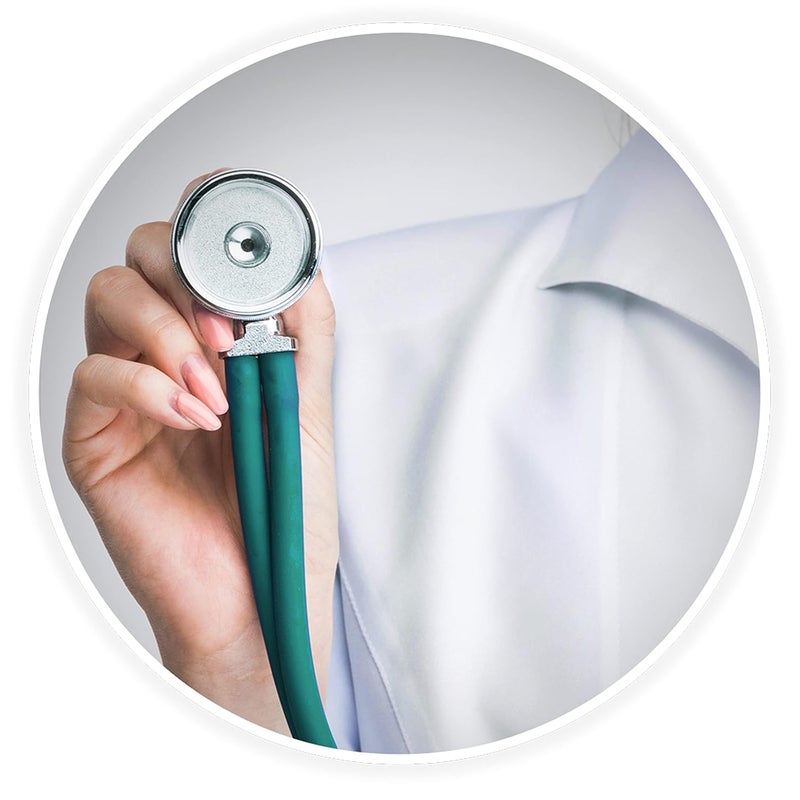 ASA Techmed ستيثوسكوب سبراجي مزدوج الأنبوب للبالغين والأطفال + مقص EMT متطابق، مثالي لموظفي الطوارئ، الممرضين، الأطباء، طلاب الطب، المسعفين، والمستجيبين الأوائل (أخضر مائل إلى الأزرق) - Image 3